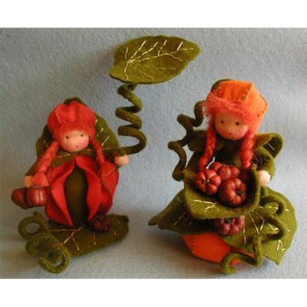 "Twee vrolijke pompoenmeisjes!"