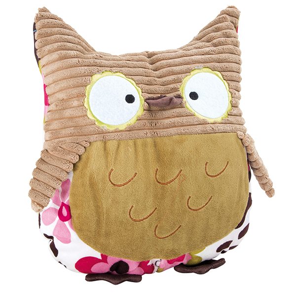 "Zacht uilenknuffelkussen!"