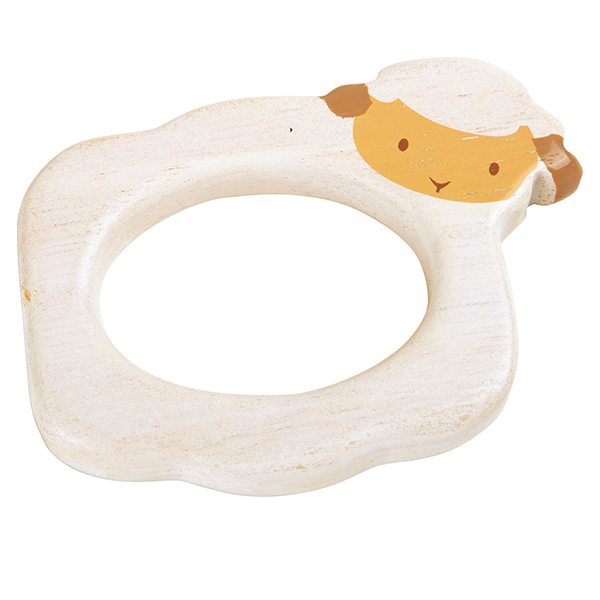 "Schattig Schaapje Grijp- en Bijtring"