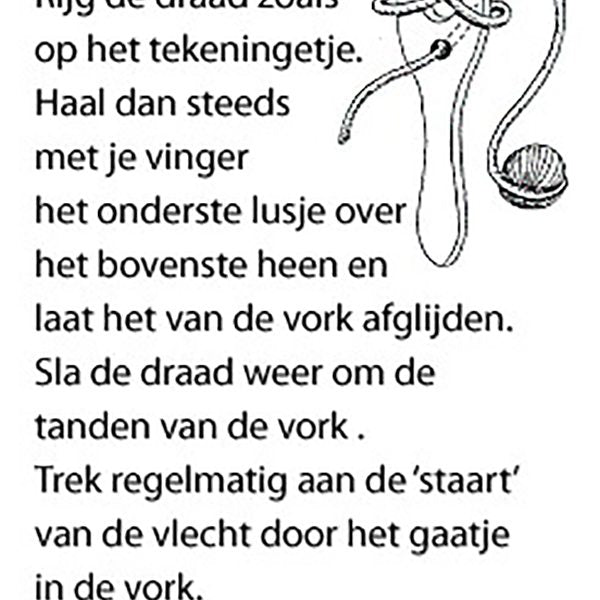 "Breivork met vrolijke oranje-rode wol!"