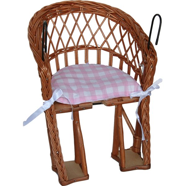 "Fietsstoeltje voor je poppen"