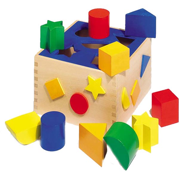 "Vrolijke Kleuren Vormkubus van Goki!"