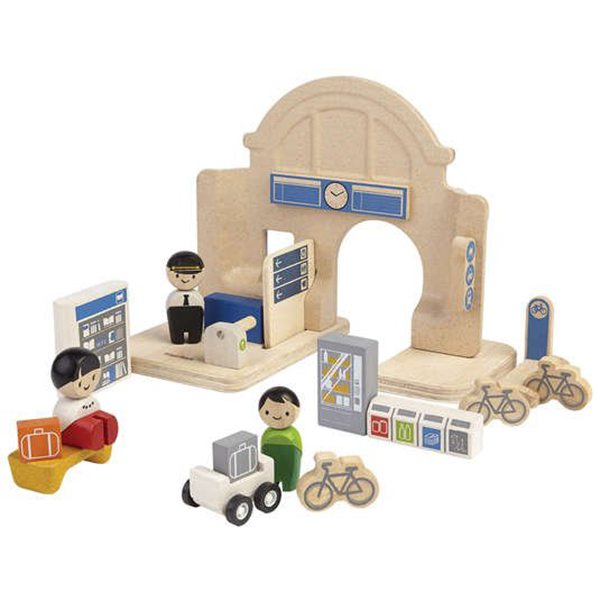 "Speelgoed Treinstation van Plantoys"