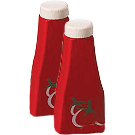 "Twee flessen superlekkere ketchup!"