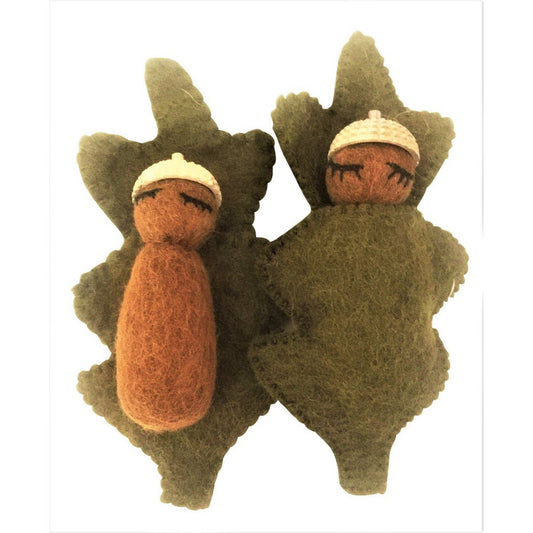 "Acorn Babies Natuurlijke Poppen - 6 Stuks!"
