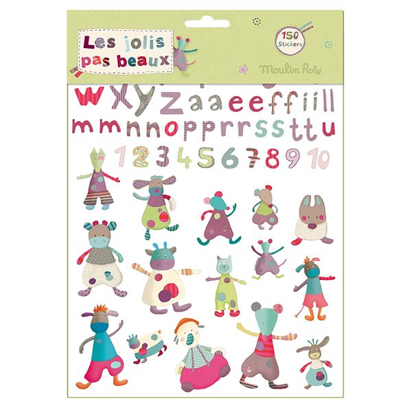 "Moulin Roty Groene Stickers voor Creatieve Kinderen"