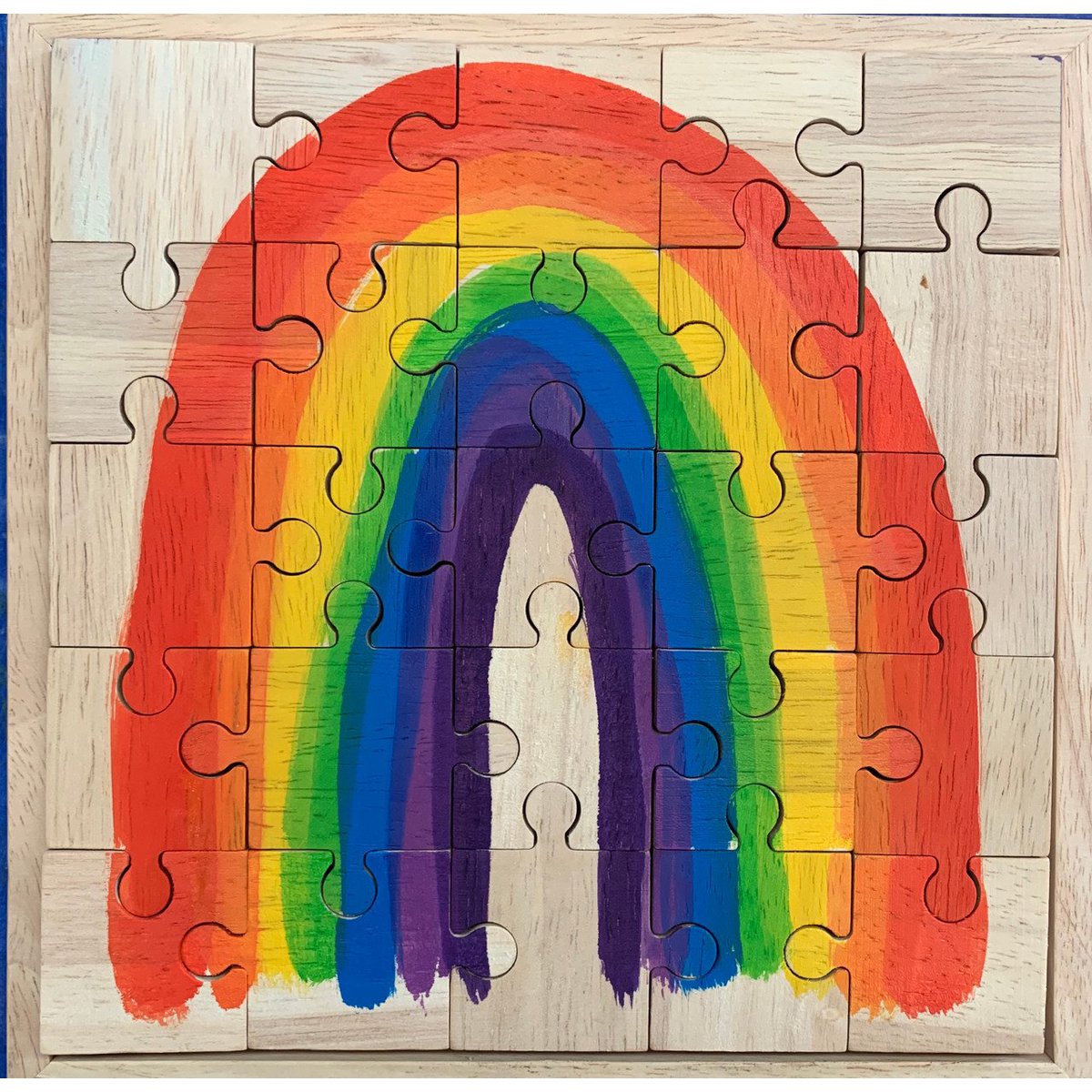 "Vrolijke Regenboog Puzzel - 25 Stukjes!"