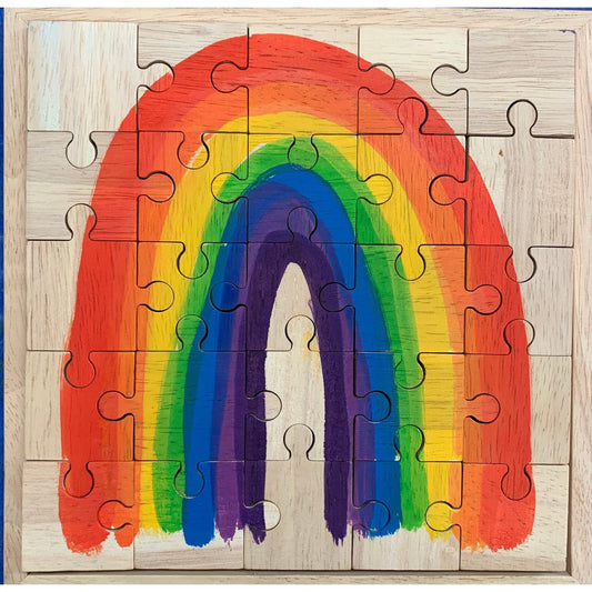 "Vrolijke Regenboog Puzzel - 25 Stukjes!"