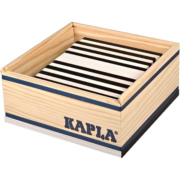 "Kapla Blokken 40 Stuks in Wit/Zwart Kist!"