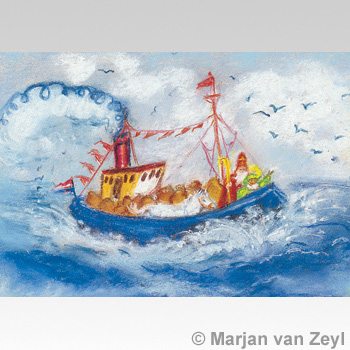 Seizoenskaarten set van 14 stuks A6 van Marjan van Zeyl.