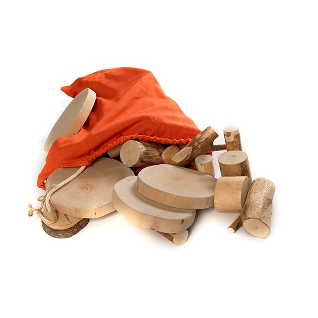 "Zachte Boomblokken Zonder Schors - Speelplezier!"