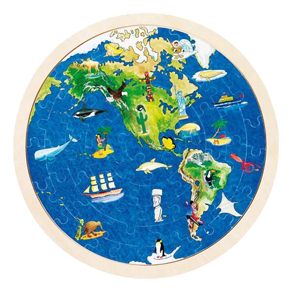 "Wereldpuzzel voor Kleine Avonturiers!"