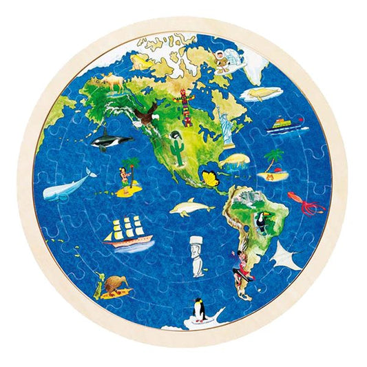 "Wereldpuzzel voor Kleine Avonturiers!"