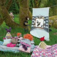 "Stof Schaduwtheater van Moulin Roty"